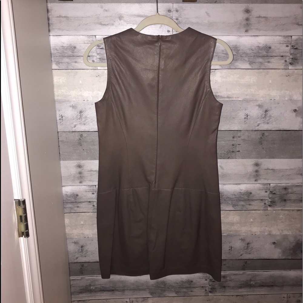 Vince Camuto Genuine Leather Dress - Picture 2 of 6